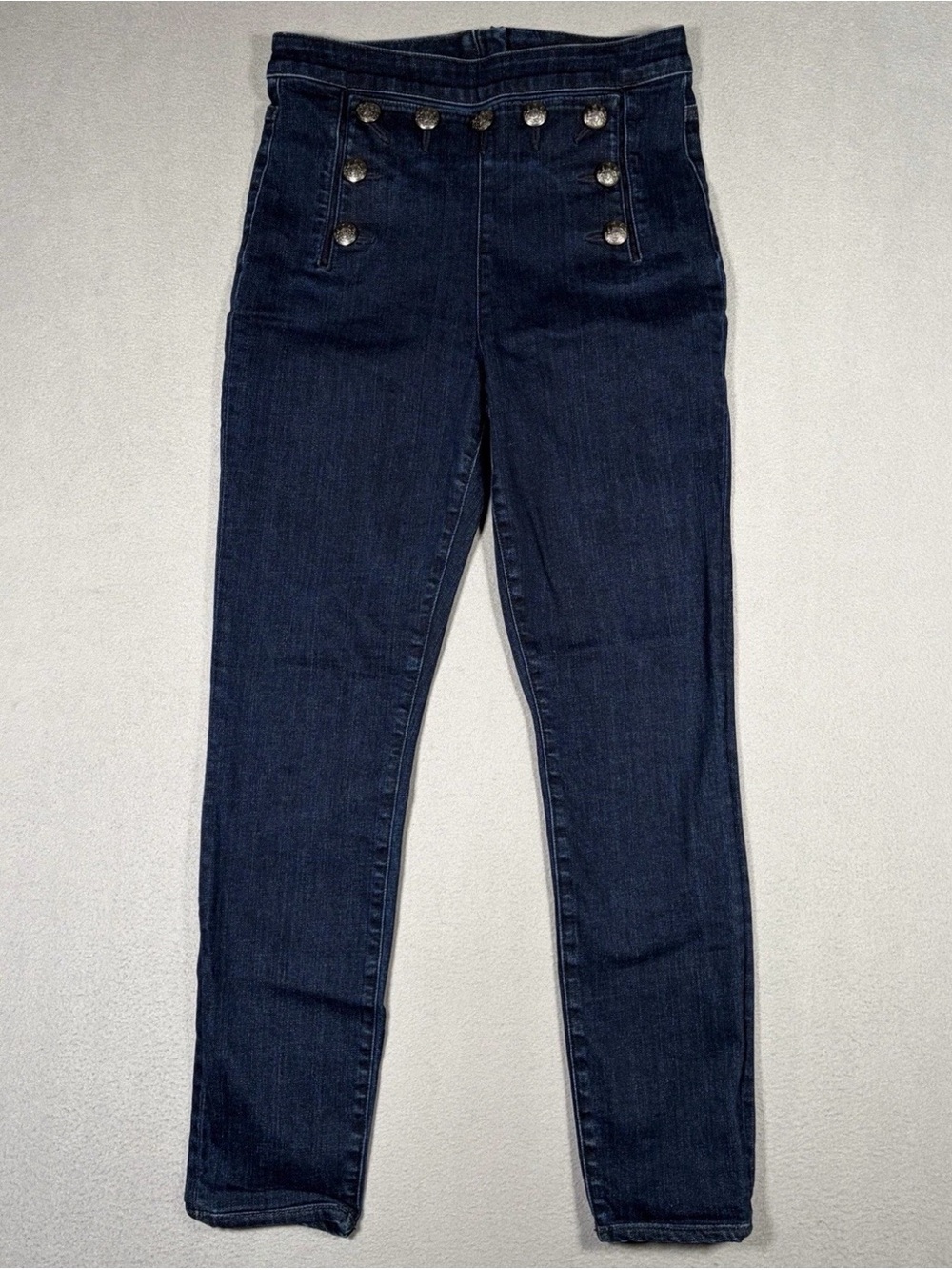 Veronica Beard Jane Skinny Jeans Womens 27x26 Indigo Blue Stretch Sailor